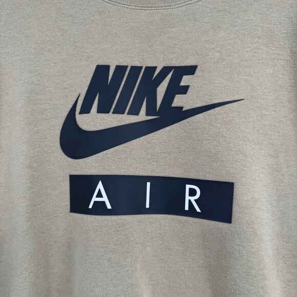 Nike AIR Rally Crew Sweatshirt Womens Small Green Side Zip Big Swoosh Logo - Picture 3 of 12